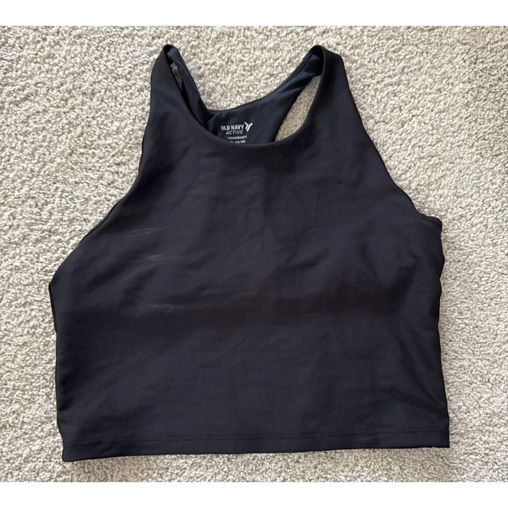 Girls Old Navy Active Powersoft Black Tank - XL